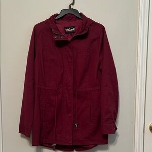 Women's Burgundy Utility Jacket